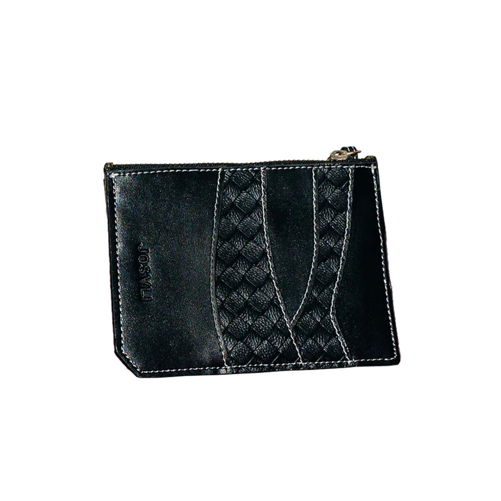 Card Wallet Black Woven