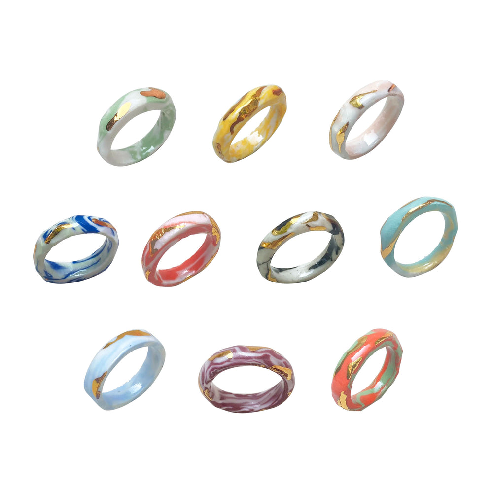 Minis Pebbles Ring Mix Marbling
