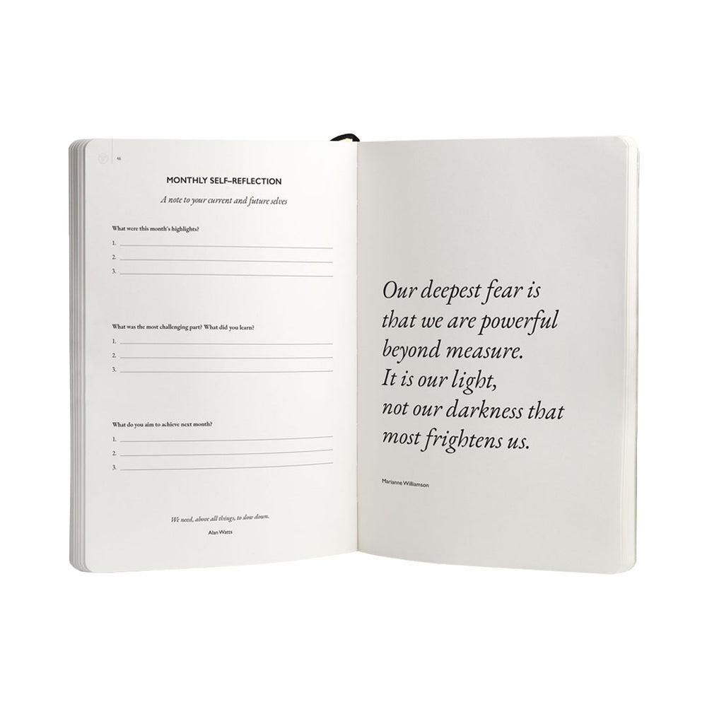 The Self-Reflection Journal Charcoal Black