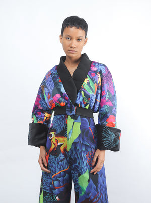 Primal Crop Jacket Multi color