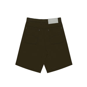 DOUBLE KNEE LAP SHORTS OLIVE BROWN