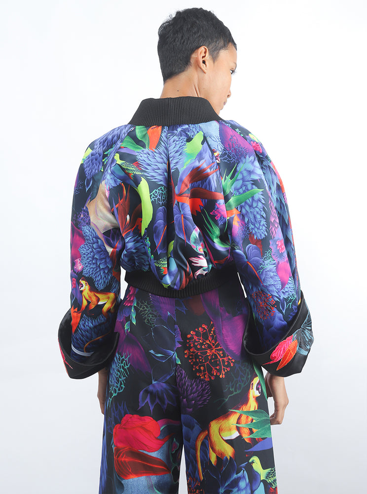 Primal Crop Jacket Multi color