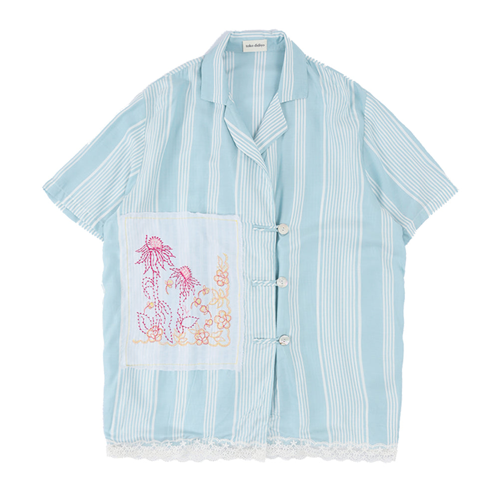 Jade Ming Embroidery Blue