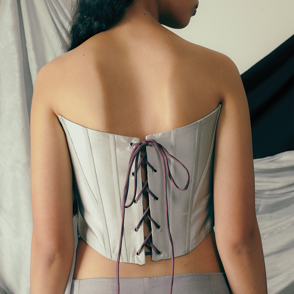 FW24 Serene Corset Silver