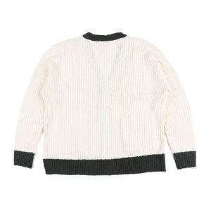 Noir Sur Blanc Popcorn Cardigan White Off White