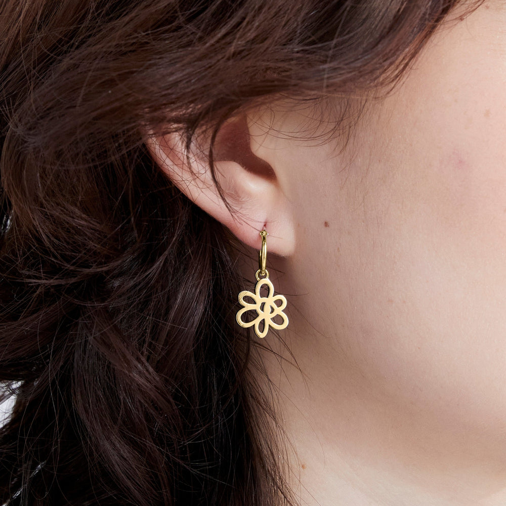 OUTLINE GESTURES EARRING GOLD