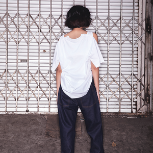 DOUBLE LAYERED T-SHIRT WHITE