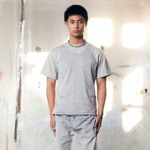 Double Layered T-Shirt Light Grey