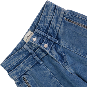 Double Knee Wash Denim Blue