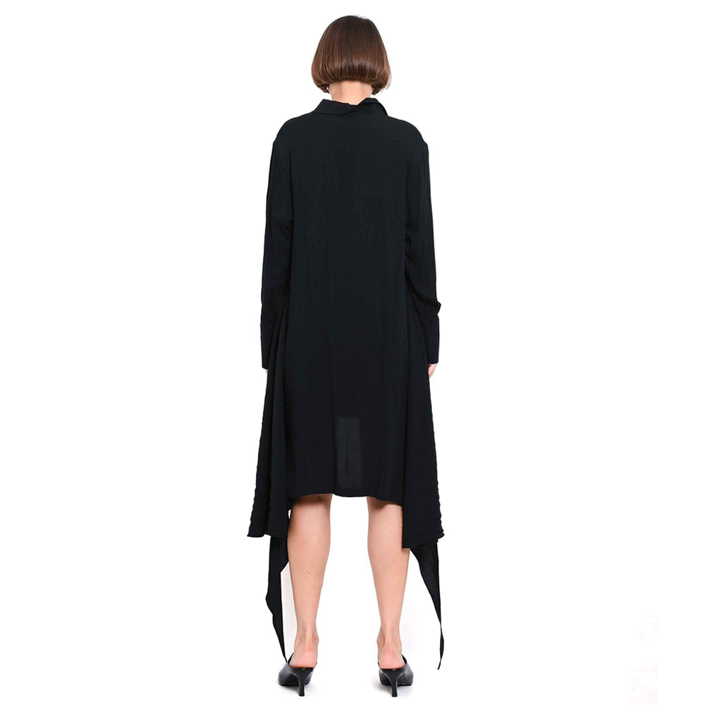 EMA SHIRT DRESS (PLAIN WITHOUT HANDSTITCH) BLACK
