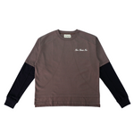 Double Layered Tee Brown-Black