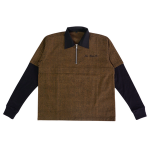 Double Layered Polo Brown-Black