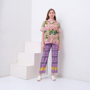 CHRYSANTHEMUM GARDEN SCALLOP EVERYDAY SHIRT MULTICOLOUR