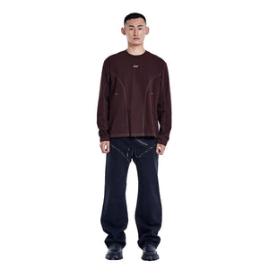 Tunnel Lining longsleeve Dark brown