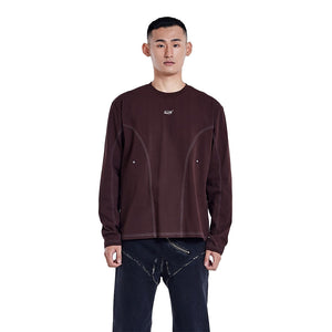 Tunnel Lining longsleeve Dark brown