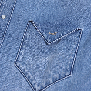 Triangle Denim shirt - Blue