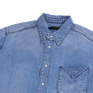 Triangle Denim shirt - Blue