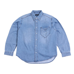 Triangle Denim shirt - Blue