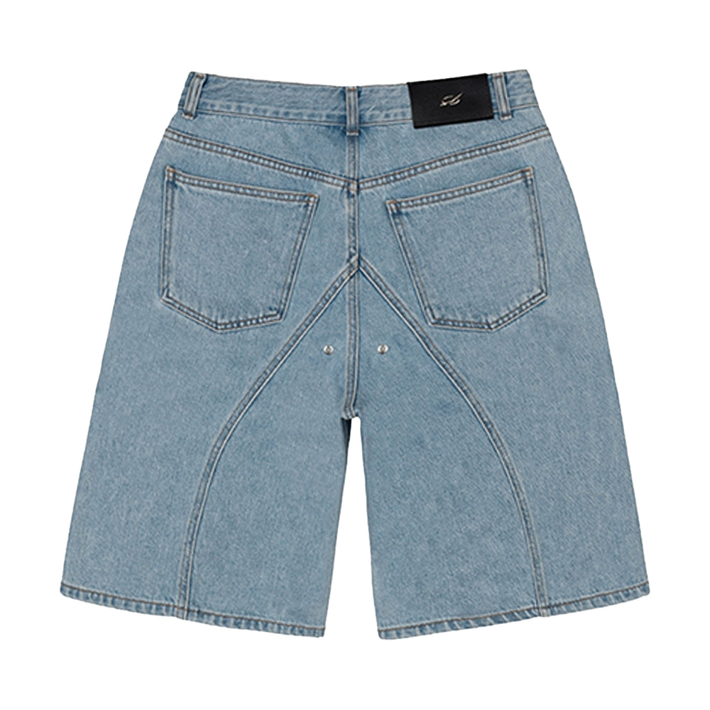 Tunnel lining short pants Denim - Blue