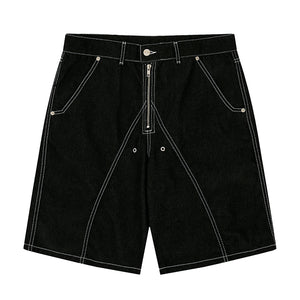 Tunnel lining short pants Denim - Black