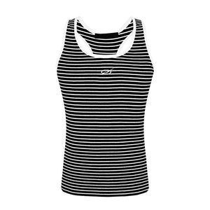 Stripe Logo Sleeveless - Black