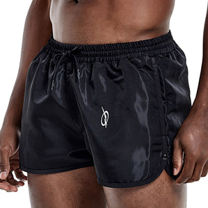 LOGO SWIM SHORTS - BLACK