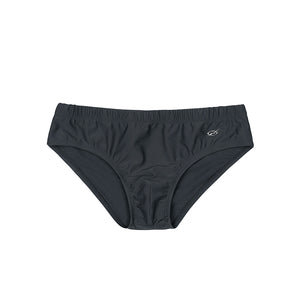 LOGO SWIM BRIEF - CHARCHOAL