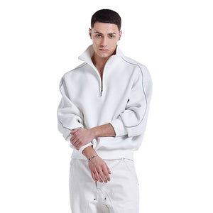 Lining Half zip-up - Ivory