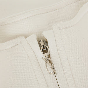 Lining Half zip-up - Ivory