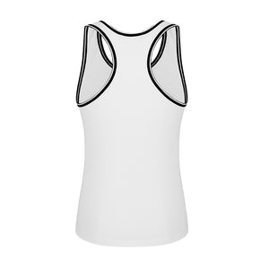 Contrast Line Logo Sleeveless - White