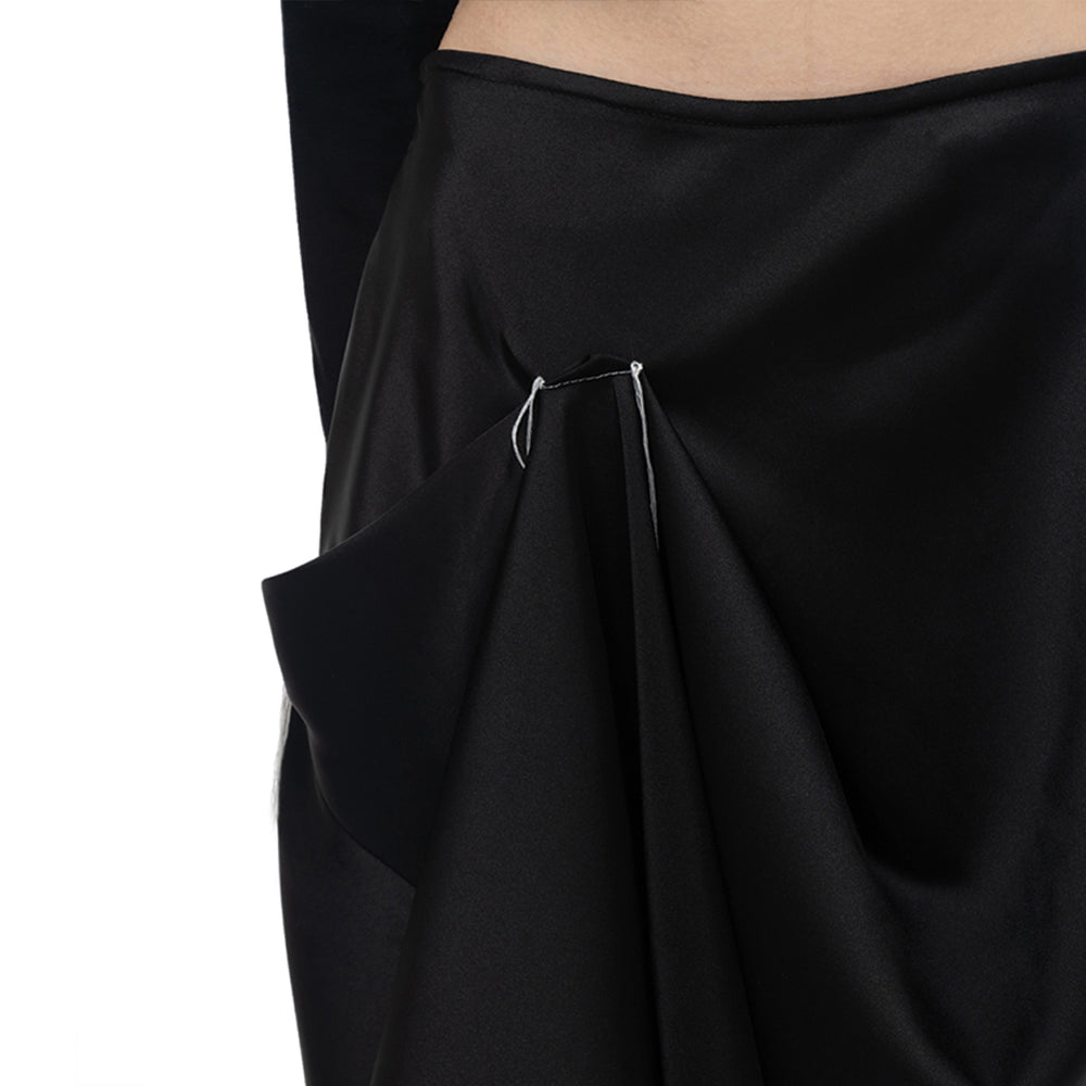 WHIM Skirt Drape Black