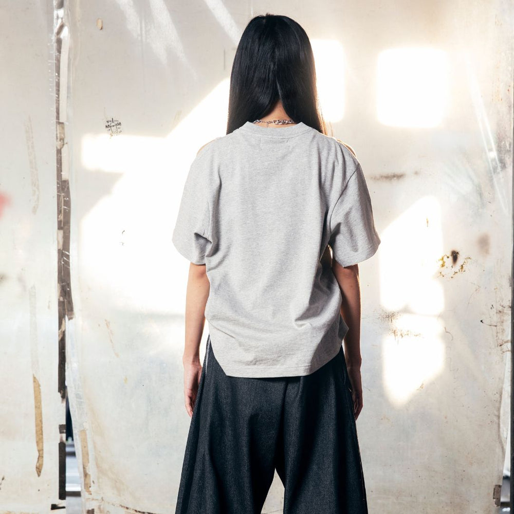 Double Layered T-Shirt Light Grey