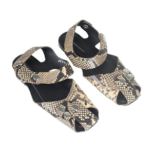 MALI SANDAL SNAKESKIN CREAM