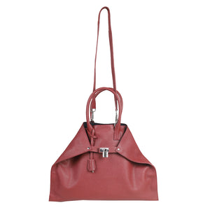 CLOSER BAG GRAIN MAROON