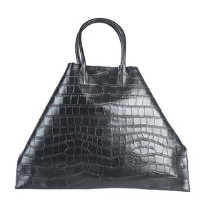 CLOSER BAG ALLIGATOR BLACK