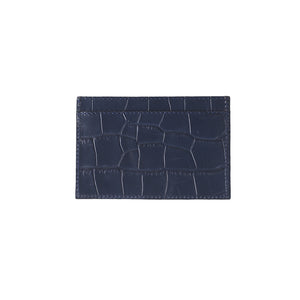 RECTA CARD HOLDER CROC NAVY