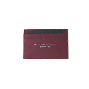 RECTA CARD HOLDER MAROON