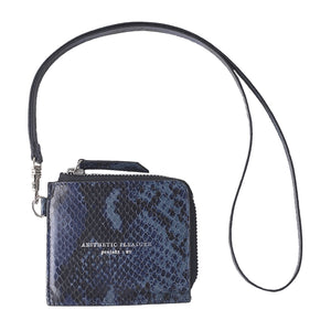 Gauss Lanyard Cardwallet Snakeskin Navy