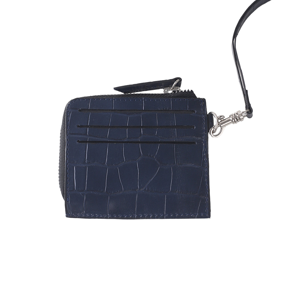 Gauss Lanyard Cardwallet Croc Navy