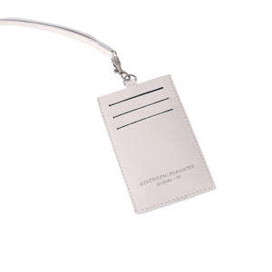 DENTE LANYARD CARD HOLDER WHITE