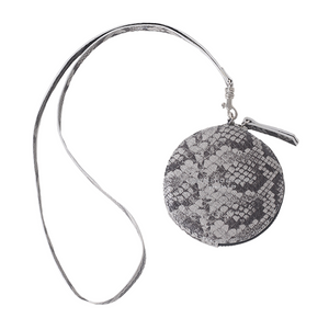 LUNA LANYARD SNAKESKIN GREY