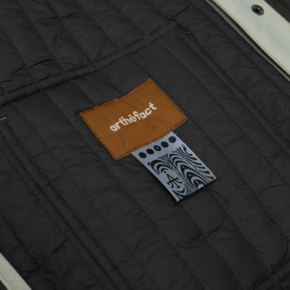 UMARI - Quilted Jacket (Reversible) Beige