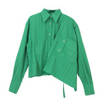 Draping Shirt Green