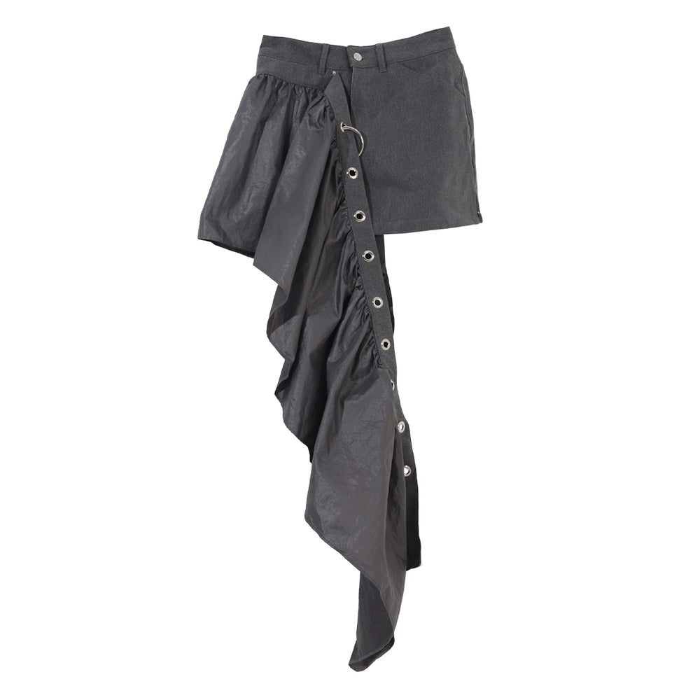 Draping Skirt Gray
