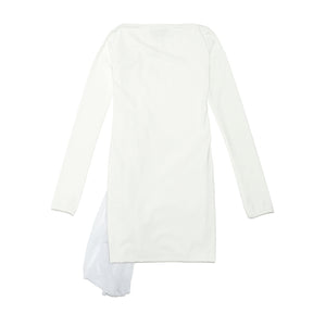Draping One-piece White