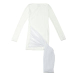 Draping One-piece White