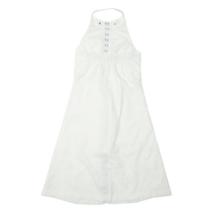 Sleevless Long One-piece White