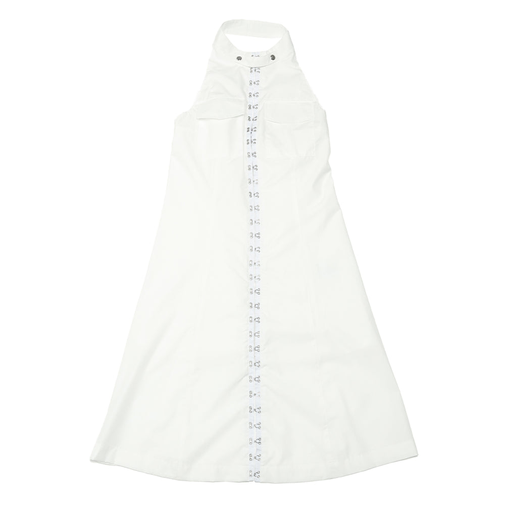 Sleevless Long One-piece White