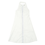 Sleevless Long One-piece White