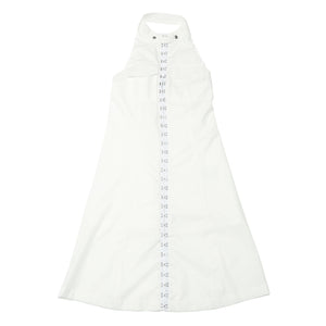 Sleevless Long One-piece White